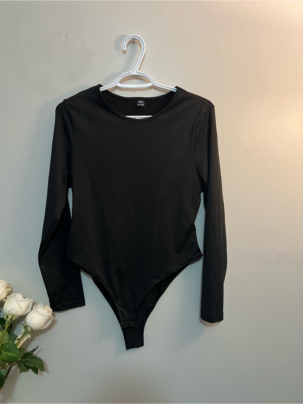SHEIN Black Long-Sleeve Bodysuit - Picture 2 of 5